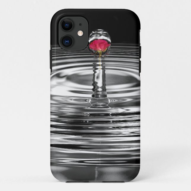 Funda De Case-Mate Para iPhone Rosa en droplet (Reverso)