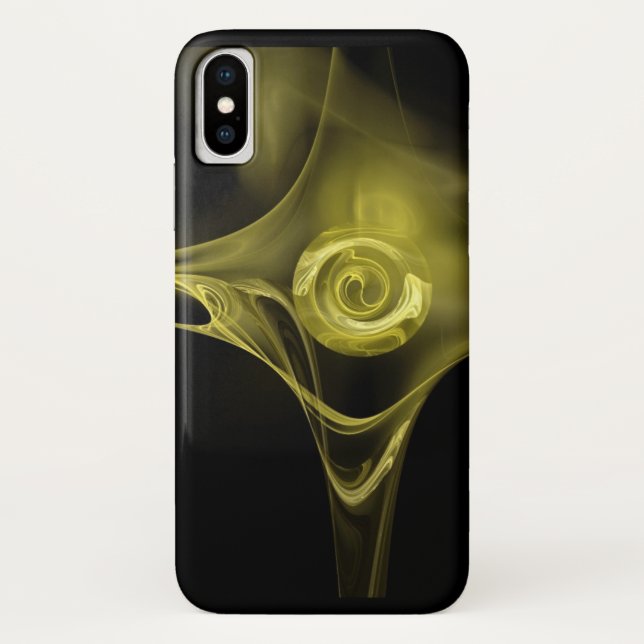 FUNDA DE Case-Mate PARA iPhone ROSA FRACTAL ANTIGO AMARILLO (Reverso)