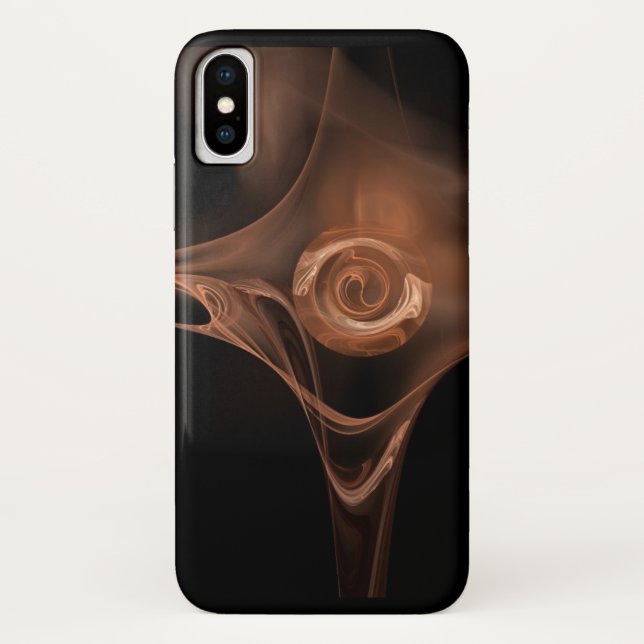 FUNDA DE Case-Mate PARA iPhone ROSA FRACTAL ANTIQUE BROWN (Reverso)