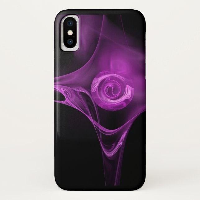 Funda De Case-Mate Para iPhone Rosa FRACTAL PURPLE LIGERO (Reverso)