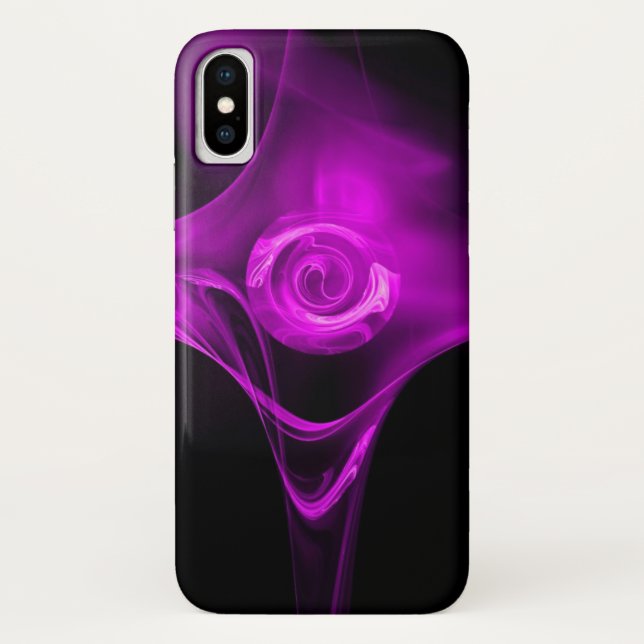 Funda De Case-Mate Para iPhone Rosa FRACTAL PURPLE VIOLET (Reverso)