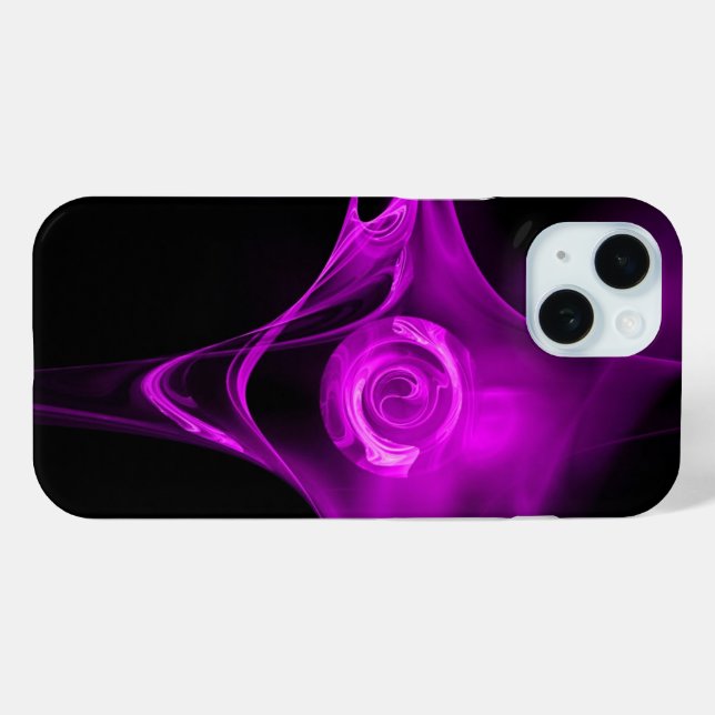 FUNDA DE Case-Mate PARA iPhone ROSA FRACTAL VIOLETA PÚRPURA (Reverso (Horizontal) )