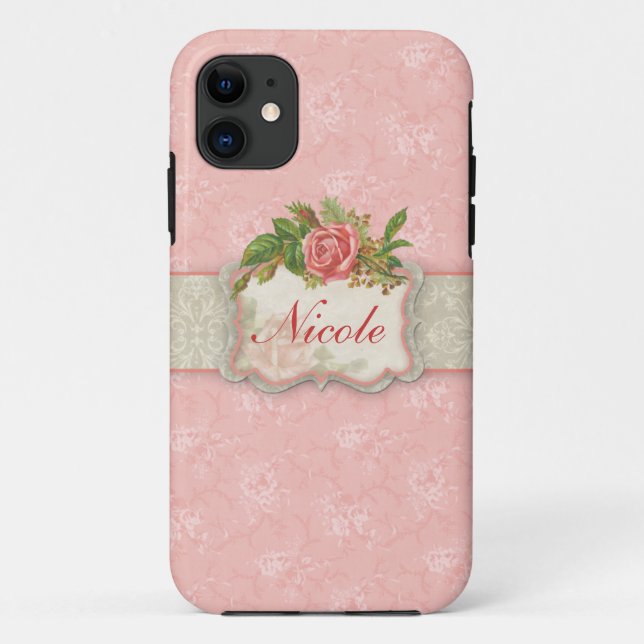 Funda De Case-Mate Para iPhone Rosa Girona Personalizada (Reverso)