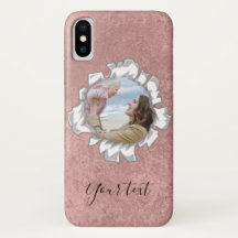 Rosa Gold Elegant Personalized Photo Text