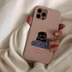 Funda Para iPhone 13 Rosa lindo sinónimo de gato Mascota