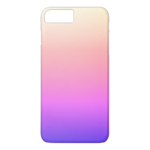 Funda Para iPhone 8 Plus/7 Plus Rosa melocotón desvanecido y ombre colorido púrpur