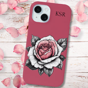 Funda Para iPhone 15 Rosa moderno