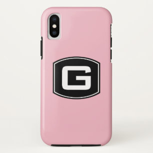 Funda Para iPhone X Rosa Monograma