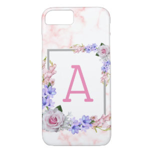 Funda Para iPhone 8/7 Rosa Monograma Rose Bouquet