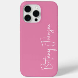 Funda Para iPhone 15 Pro Max Rosa monogramado