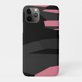 Funda Para iPhone 11 Pro Rosa Negro y Gris