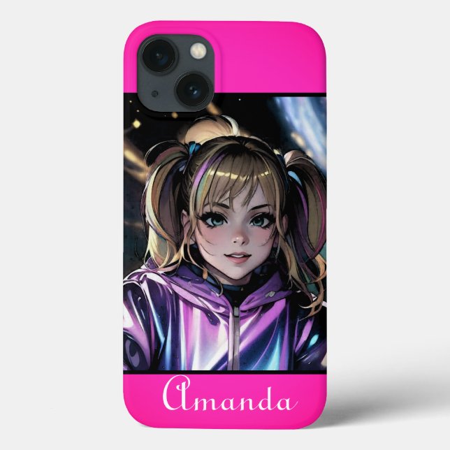 Funda De Case-Mate Para iPhone Rosa neón, neón, rosa brillante, rosa claro, jugos (Reverso)