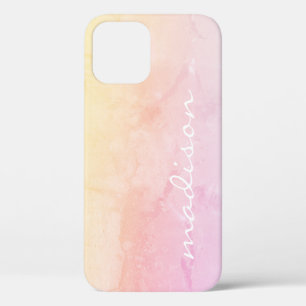 Funda Para iPhone 12 Rosa Ombre Glam