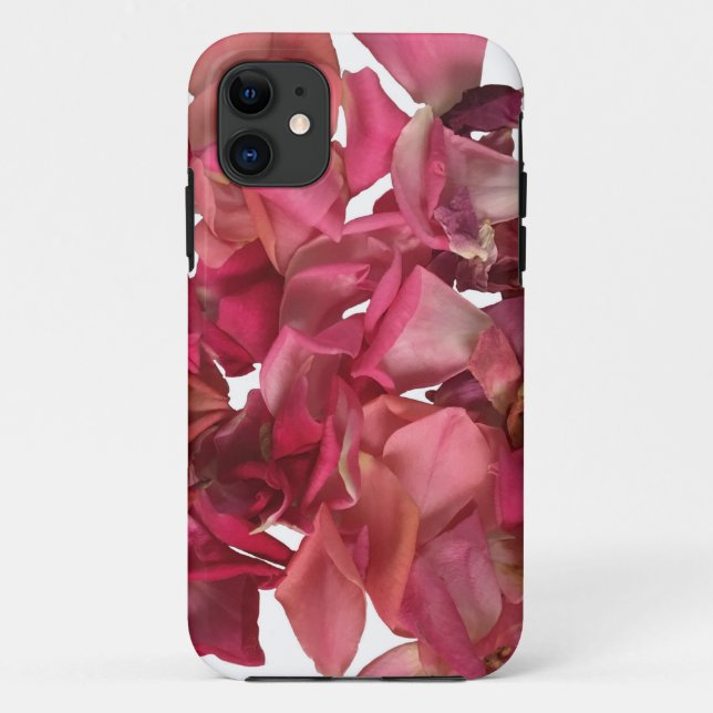 Funda De Case-Mate Para iPhone Rosa Petal Rosa Romántico (Reverso)