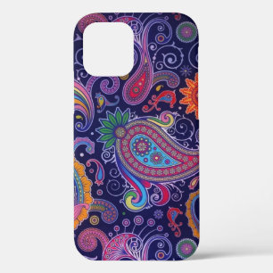 Funda Para iPhone 12 Pro Rosa púrpura paisley