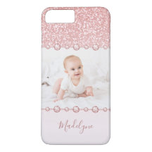 Rosa Purpurina Rosa Nombre Diamante de imitación F