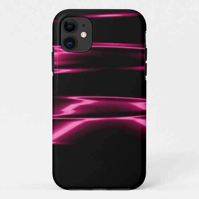 Funda De Case-Mate Para iPhone Rosa rayado (Reverso)