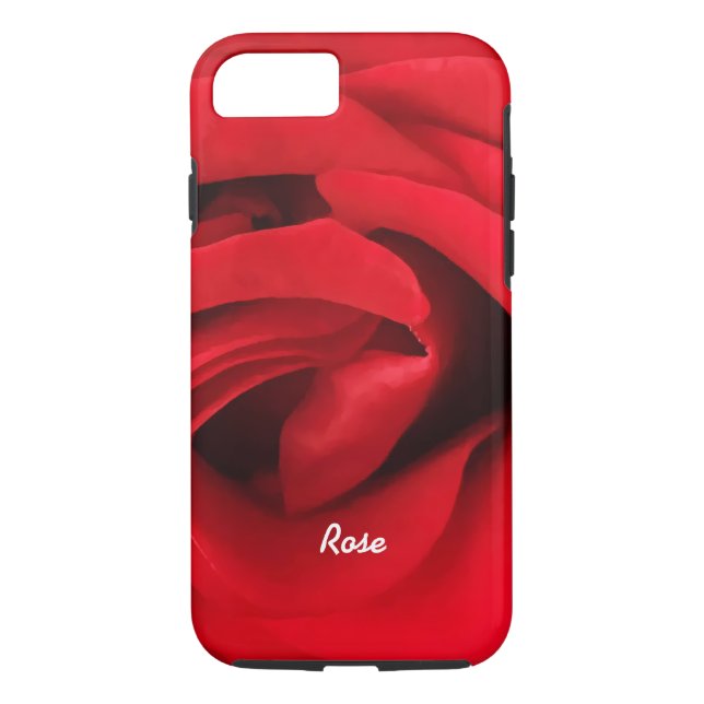 Funda De Case-Mate Para iPhone Rosa roja personalizada (Reverso)