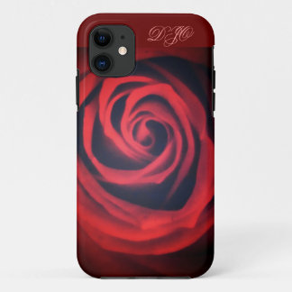 Funda Para iPhone 11 Rosa Roja Primer Plano