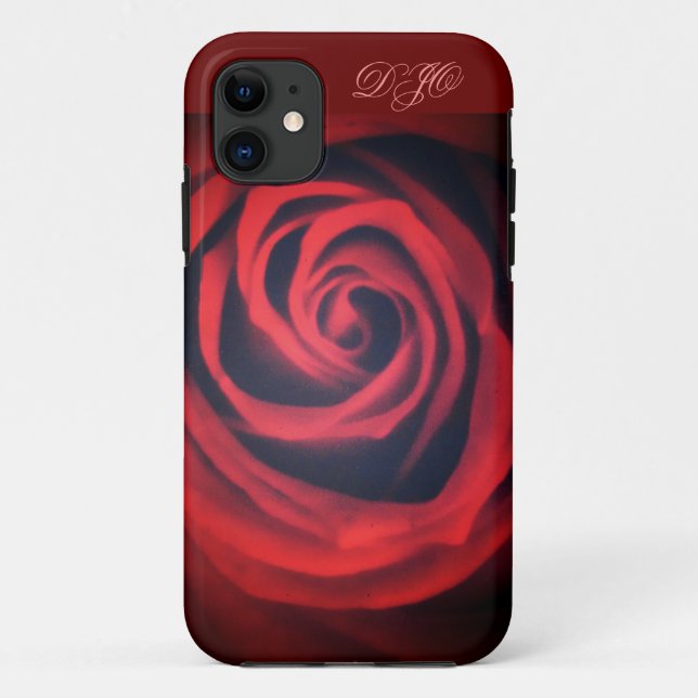 Funda De Case-Mate Para iPhone Rosa Roja Primer Plano (Reverso)