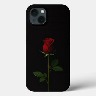 Funda Para iPhone 13 Rosa roja terciopelo Black 4 Luxe iPhone 13