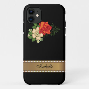 title_seo2 Rosa Roja y Margaritas Nombre Personalizado Dorado
