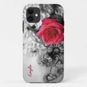 Funda Para iPhone 11 Rosa rojo personalizado