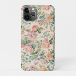 Funda Para iPhone 11 Pro Rosa romántico con inspiración vintage