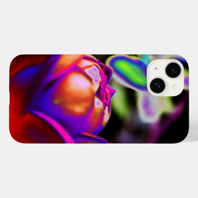 Funda De Case-Mate Para iPhone Rosa solarizado por Shirley Taylor (Reverso  (Horizontal))