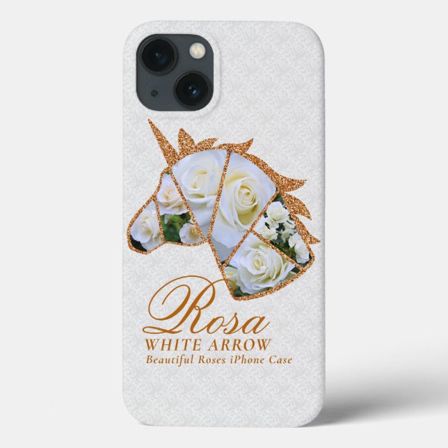 Funda De Case-Mate Para iPhone Rosa White Arrow Case-Mate iPhoneケース (Reverso)