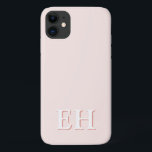 Funda Para iPhone 11 Rosa y Coral | Monograma inicial mínimo moderno<br><div class="desc">Este elegante diseño de estuches de teléfono presenta un diseño moderno y sencillo, en tonos rosa pastel y coral. Haz uno de los casos más bonitos con el nombre y la inicial del personalizado. Será un regalo genial y único para alguien especial o para ti mismo. Si desea cambiar las...</div>