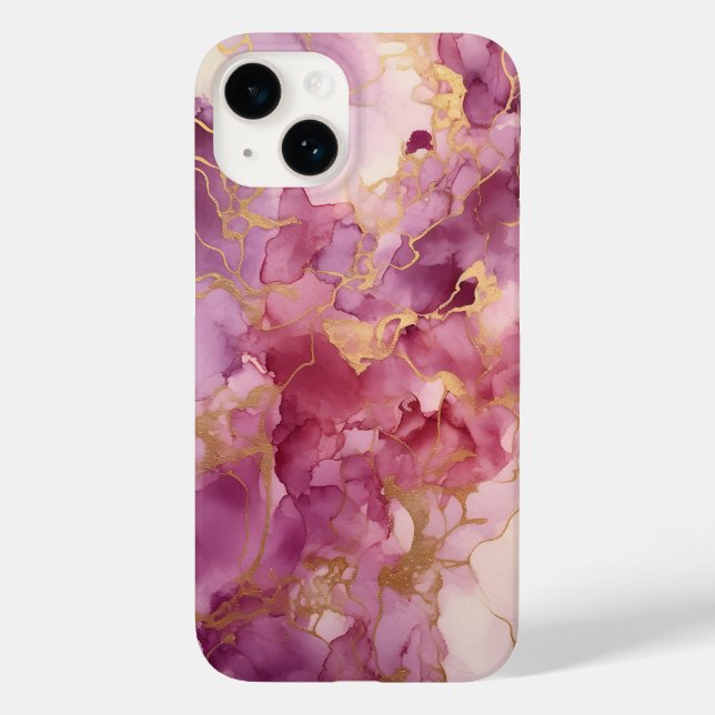 Funda De Case-Mate Para iPhone Rosa y dorado (Reverso )