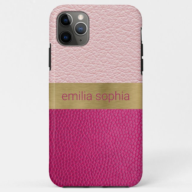 Funda De Case-Mate Para iPhone Rosa y fucsia personalizada (Reverso)