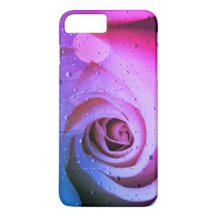 Funda Para iPhone 8 Plus/7 Plus Rosa y gotas de lluvia