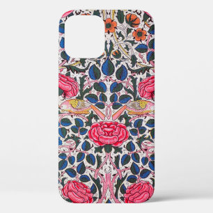 Funda Para iPhone 12 Rosa y pájaro, William Morris