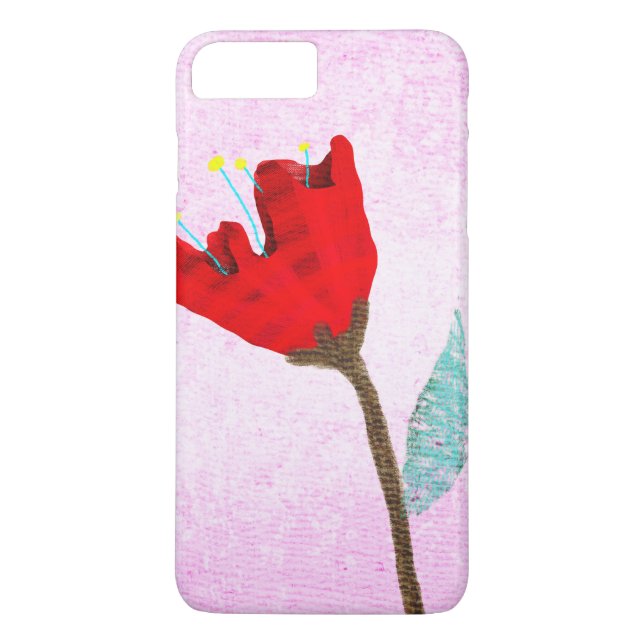 Funda De Case-Mate Para iPhone Rosa y Rojo (Reverso)