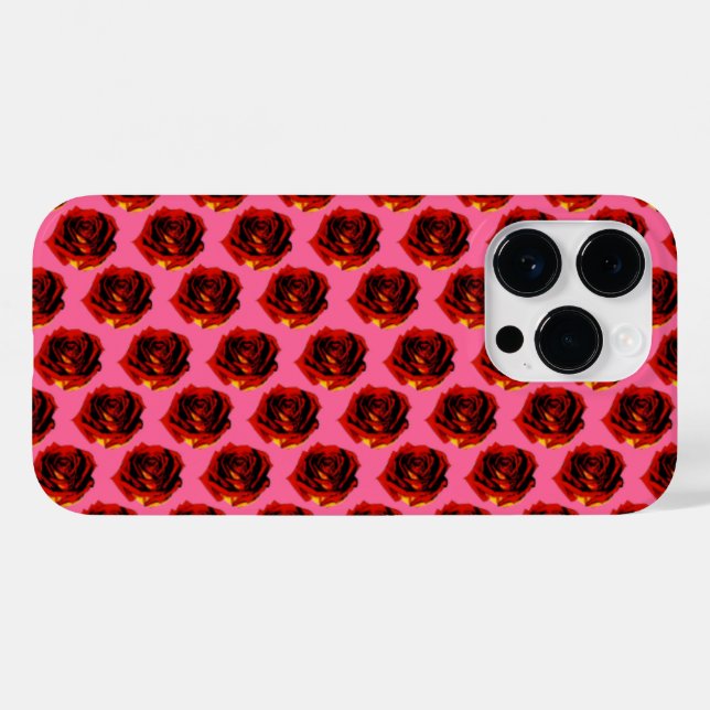Funda De Case-Mate Para iPhone Rosas (Reverso (Horizontal))