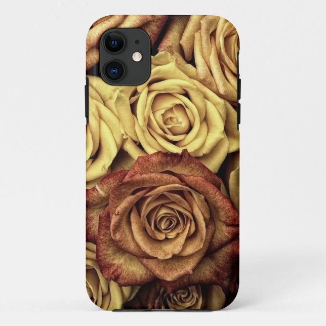 Funda De Case-Mate Para iPhone Rosas antiguos (Reverso)