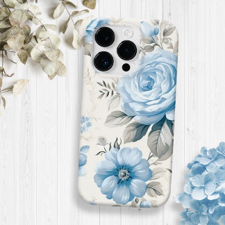 Funda Para iPhone 14 Pro De Case-Mate Rosas azul Pastel de luz artificial