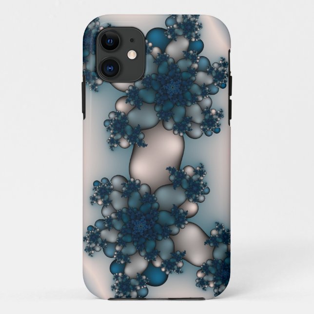 Funda De Case-Mate Para iPhone Rosas azules (Reverso)
