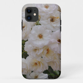Funda Para iPhone 11 Rosas blancas en estuche de teléfono en flor
