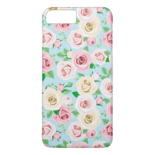 Funda Para iPhone 8 Plus/7 Plus rosas blancas preciosas