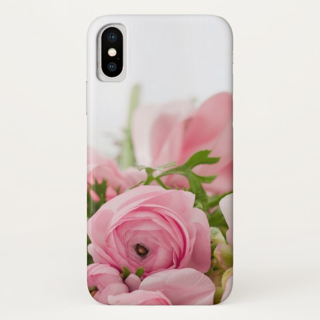 Funda De Case-Mate Para iPhone Rosas Bodas rosados (Reverso)