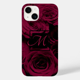 Funda Para iPhone 14 De Case-Mate Rosas burdeos de magenta rojo oscuro y profundo