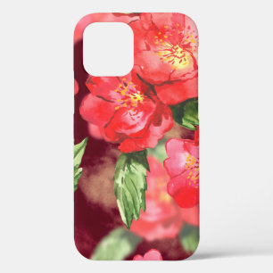 Funda Para iPhone 12 Rosas de acuarela con estuche para iPhone Funda-Ma