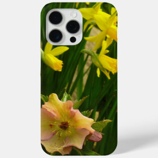 Funda Para iPhone 15 Pro Max Rosas de Daffodils y Cuaresma con flores de colore