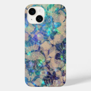 Funda Para iPhone 14 De Case-Mate Rosas de encaje azul bonito