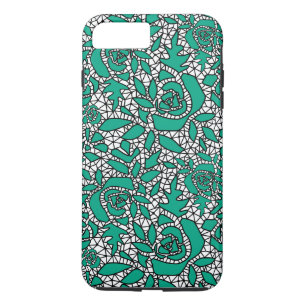 Funda Para iPhone 8 Plus/7 Plus Rosas de encaje sin foco romántico retro vintage v