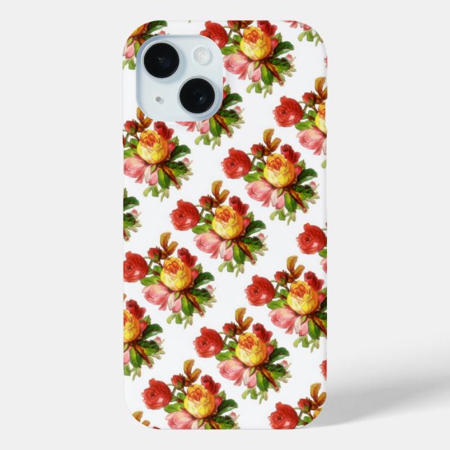 Funda De Case-Mate Para iPhone Rosas de Inglaterra (Reverso )