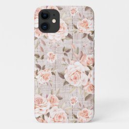 Funda Para iPhone 11 Rosas de madera y cosecha rusas Shabby Chic románt